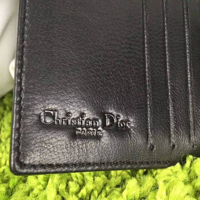 时尚女士钱包新款 迪奥DIOR原版顶级漆皮三折短款钱包卡包 黑色
