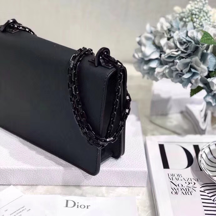 迪奥包包价格 Dior So Black 极致黑系列 Jadior链条手拿包单肩女包24CM